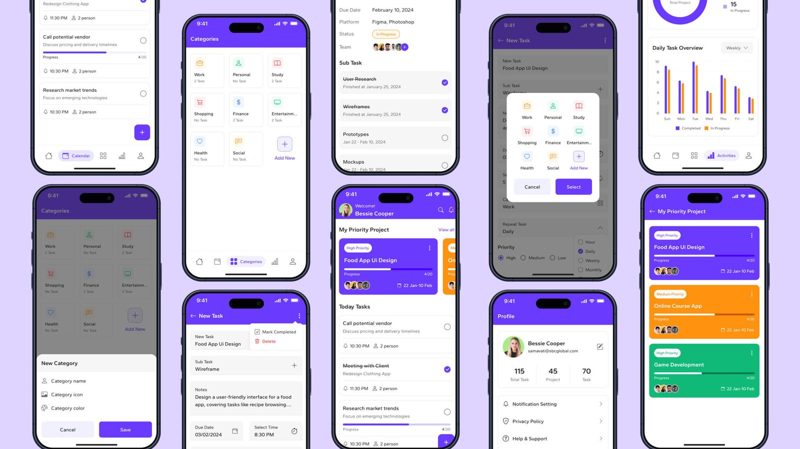 TaskCheck – Task Management Application screenshot