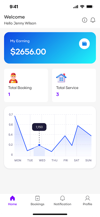 Mobile App Screen 1