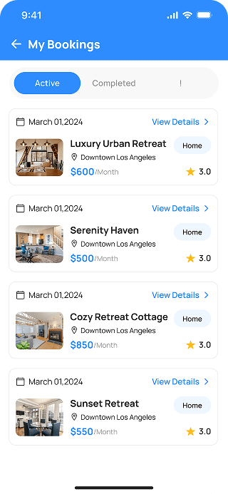 Mobile App Screen 1