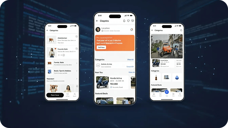 App Screens Interactive Showcase